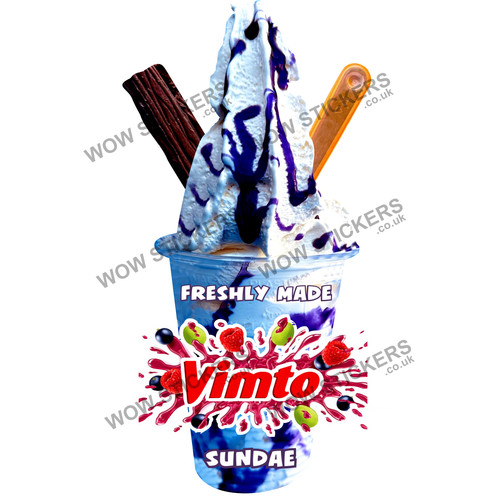 Vimto ice cream sundae - vimto,
