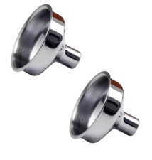 2x Stainless Steel Hip Flask Funnel Set Durable Portable Kitchen Bar Accessories