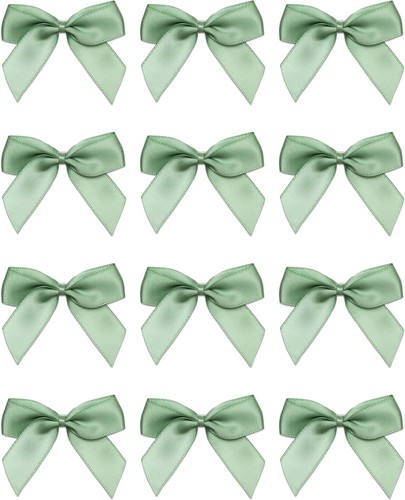 Sage green satin ribbon - sage,