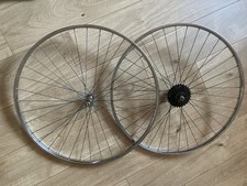 vintage Rigida bicycle wheel rims, chrome "RIGIDA" and "CHROMAGE SUPERIEUR"