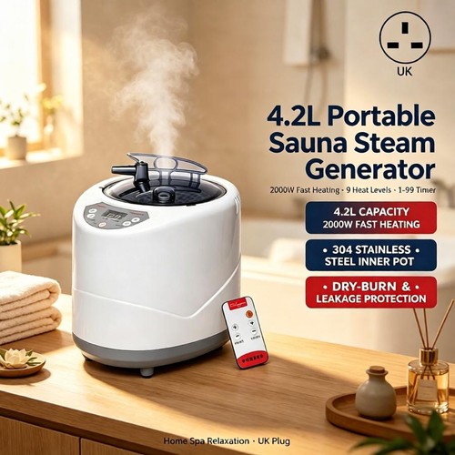 Home sauna spa - 4.2l, steamer