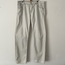 Timberland Ellsworth Straight Leg Men's Cream Denim Jeans W38 L34 See Pictures