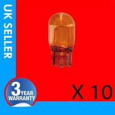 10X AMBER ORANGE 12V 5W