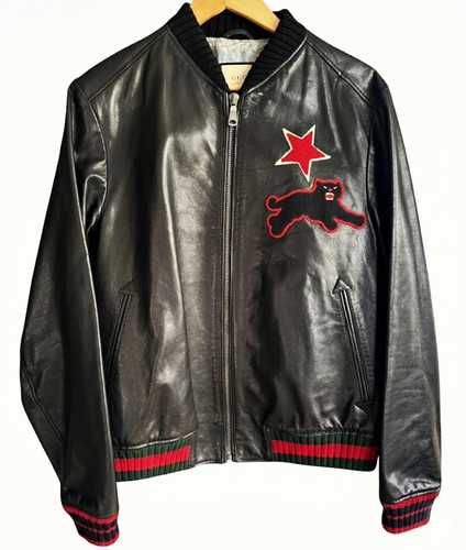 Gucci black leather - black,