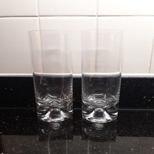 2 x Dartington Glass/Crystal FT10 Dimple Tumblers