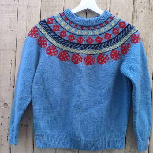 Vintage fair isle yoke sweater - vintage,