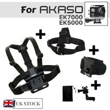 x3 Accessories Kit Chest Head Wrist Strap for AKASO EK7000 EK5000 Action Camera