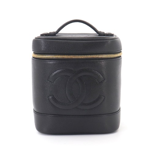 Chanel vanity hand bag leather - chanel,
