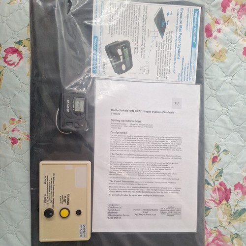 Pressure mat pager system - pressure,