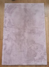 Heritage Luxury Supersoft Pink Faux Fur Rug 100 x 150cm