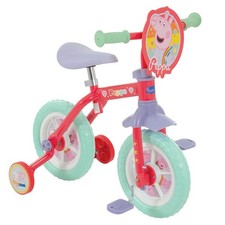 PeppaPig - 2 in 1 10” Training Bike Outdoor Fun Bicycle - MV Sports