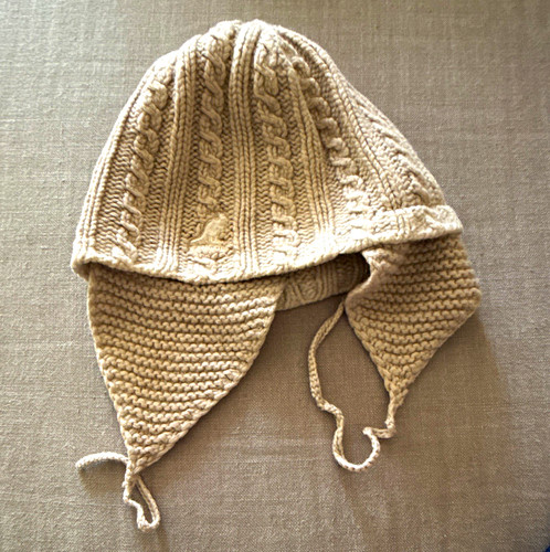 Kangol kids beige cable knit - kangol, cable-knit