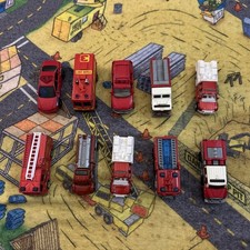 Matchbox Fire Engine 10 Vehicle Job Lot Bundle Fire Truck Collection Brigade