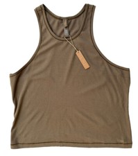 SKIMS Women's Army Green Soft Lounge Ribbed Casual Tank Top  Size 4XL