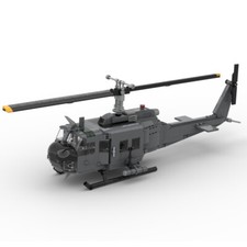 Utility Military Helicopter First Turbine-powered Helicopter 722 Pieces MOC