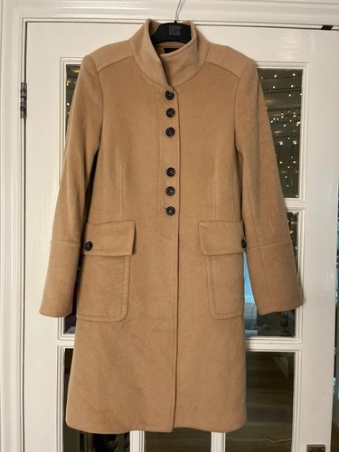 Zara camel wool clean coat - coat,