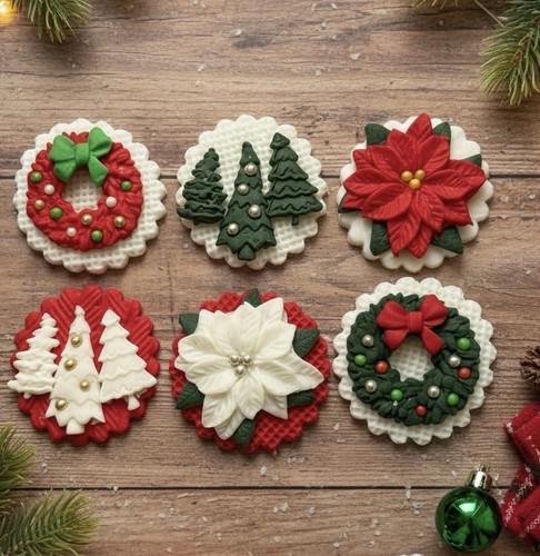 Christmas cupcake decorations - christmas,
