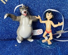 SET OF 2 JUNGLE BOOK CHRISTMAS TREE DECORATIONS BALOO AND MOWGLI