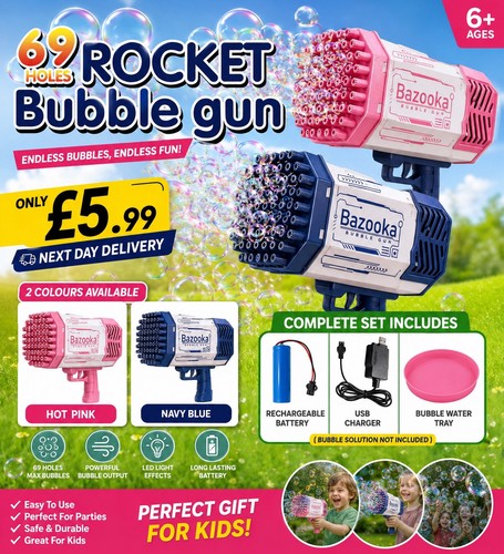 Holes rocket bubble gun - holes,