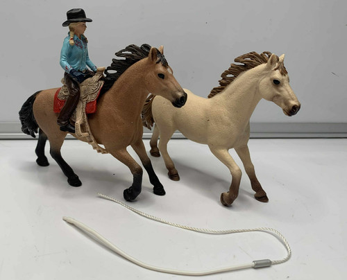 Schleich cow girl rider and - rider,