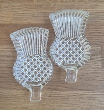 Pair of Vintage Crystal Glass