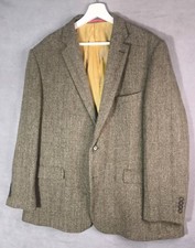 Harris Tweed brown herringbone