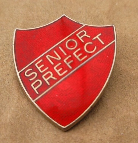 Senior prefect enamel badge - prefect,