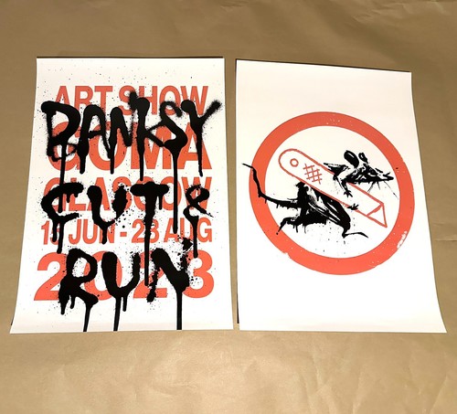 Banksy cut run poster - 🐀,