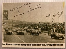 Ian Stewart SIGNED F1 Photo Autograph British Racing Driver