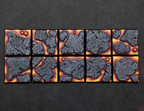 30mm square resin - , bases