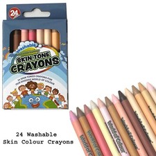 24 x Skin Colour Crayons