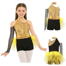 UK Girls Jazz Dance Jumpsuit