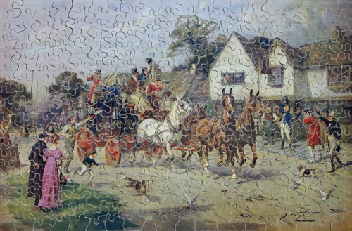 Vintage victory wooden jigsaw - vintage,