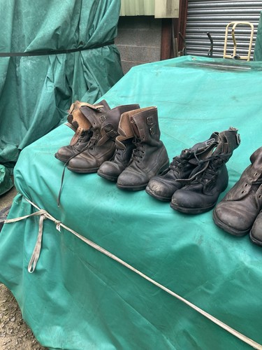 Vintage army brown leather - vintage,