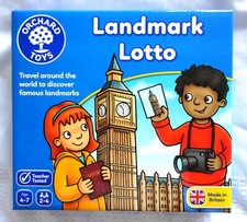 Orchard Toys Landmark Lotto Game. 2 to 4 Players. Age: 4+ years.