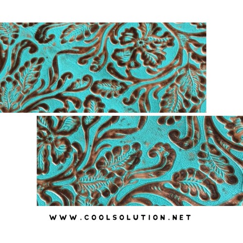 Leather sheets embossed - leather,