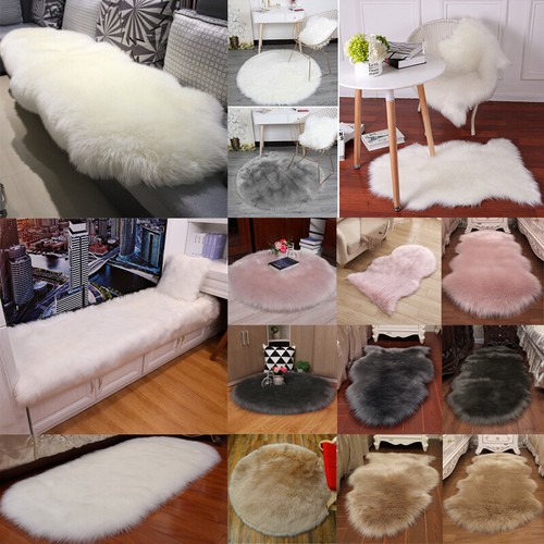 Soft fluffy sheepskin chair - soft,