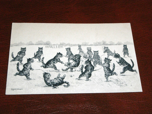 Original louis wain signed - louis,