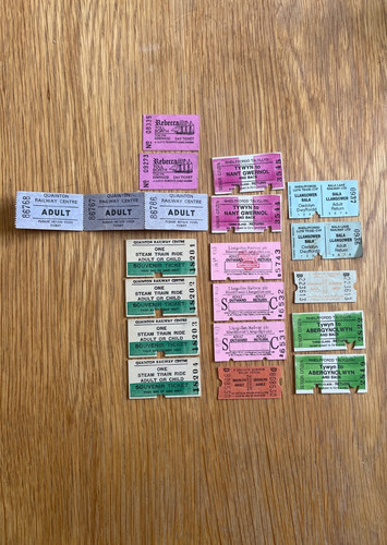 Old railway tickets mixed - tickets,
