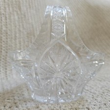 Vintage Small Clear Etched