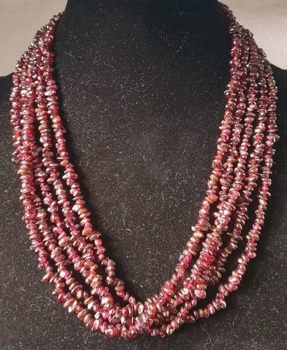 Ail aluma garnet chip strand - aluma,