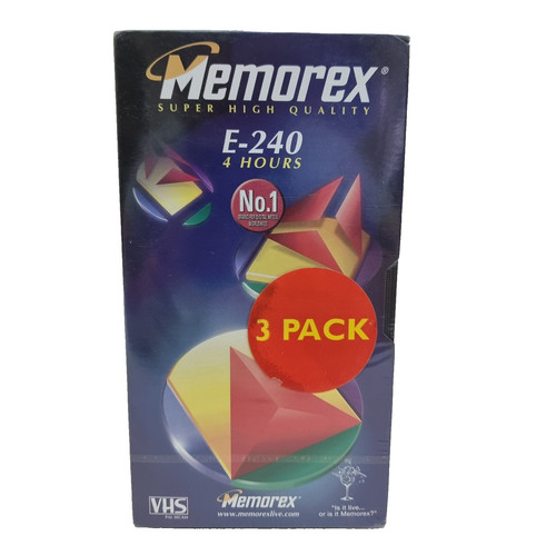 Memorex 240 vhs blank - blank, video