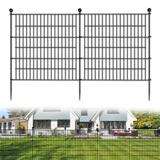 10PCS Metal Garden Fence Heavy