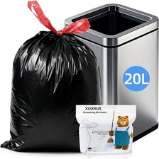 XUXRUS 20 Litre Bin Bags Black