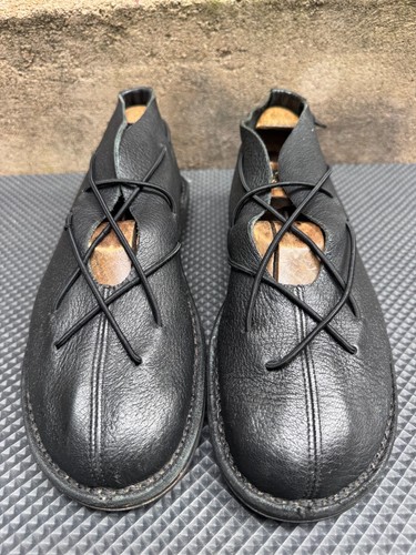 Trippen mens leather - leather, black
