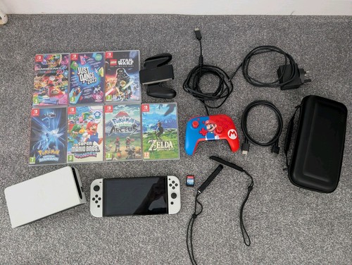 Nintendo switch oled - oled, white