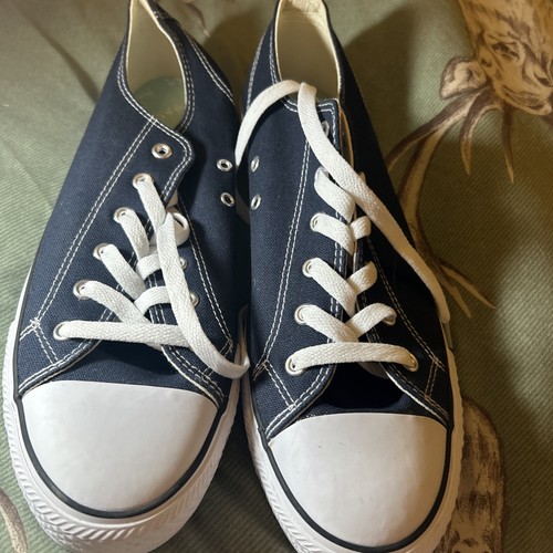 Ladies blue plimsoles size - blue,