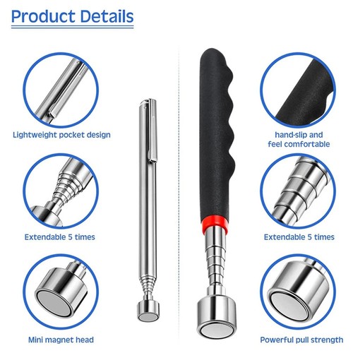 Telescopic magnetic led light - telescopic,