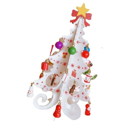 White wooden christmas - wooden, tree