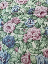 Arthur Sanderson & Son 'Cameo Rose'  Vintage Interiors Fabric Remnant 1.8 metres